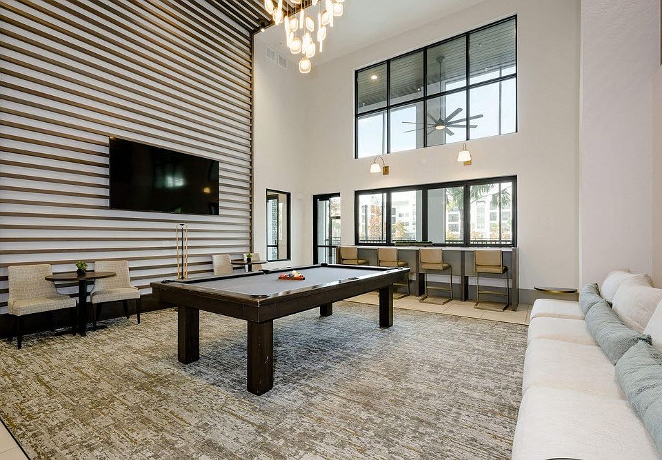 Elevate your lifestyle at The Edison Daytona Apartments with modern common areas designed for relaxation and socializing. Enjoy luxurious finishes and ample natural light. Don't miss outschedule your tour today!
