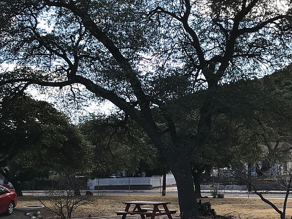 Shared picnic area with terrace and firepit