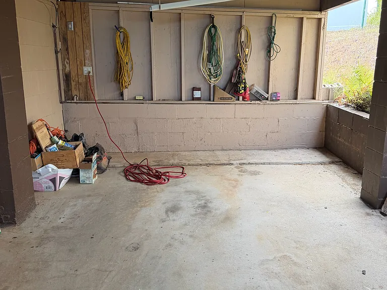Storage Area/Carport Interior View