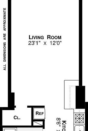 2nd image of 347 W 57th St APT 4E