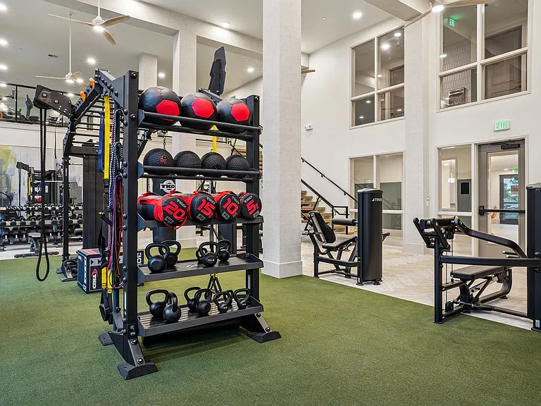 24 Hour Fitness Center with Cardio, Resistance Training, Free Weights and Dedicated Yoga Room