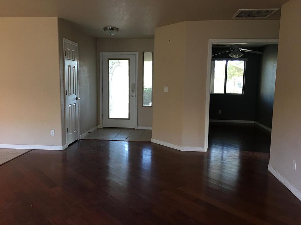 Looking at the front door from inside the house.