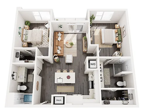 Floor plan B1B