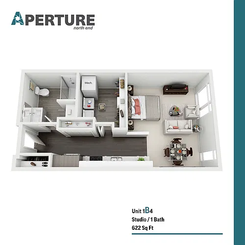 Floor plan 1B4