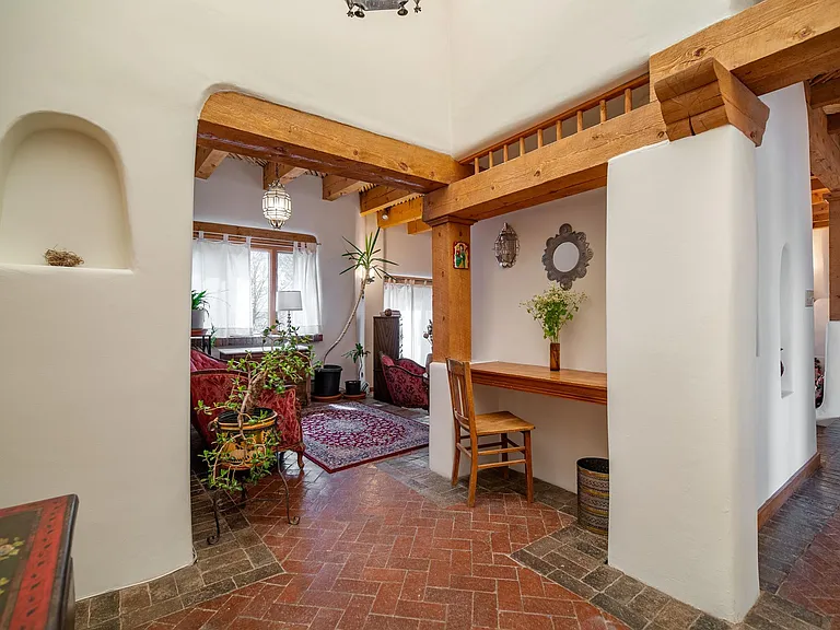 Entry room looking in toward sitting room