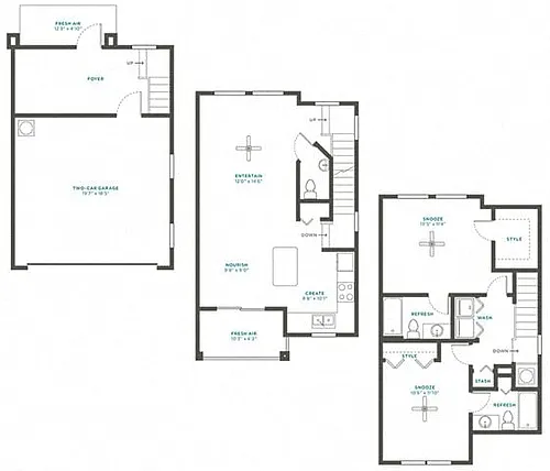Floor plan 2F Townhome Renovation 4