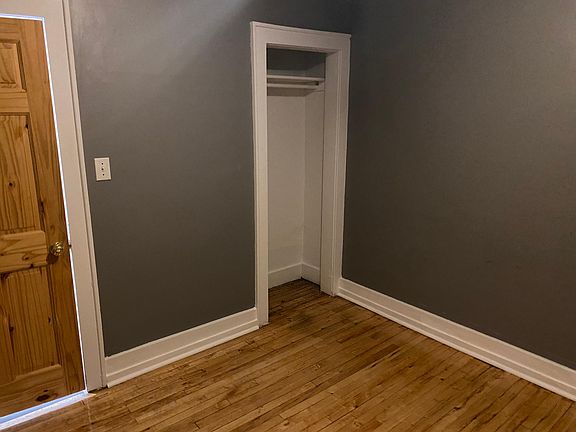 Bedroom refinished floors