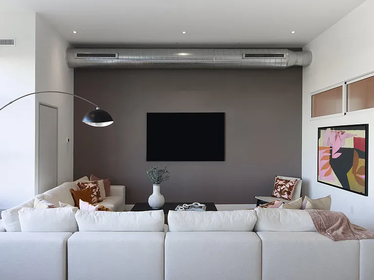 The Poplar 4 Bedroom Apartment Media Wall