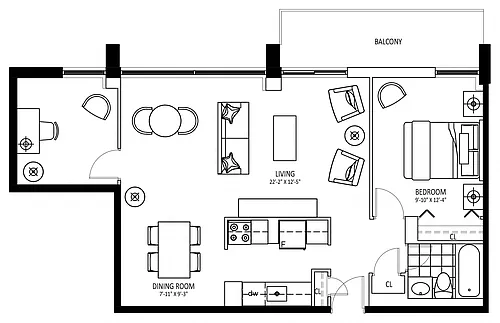 Floor plan 704