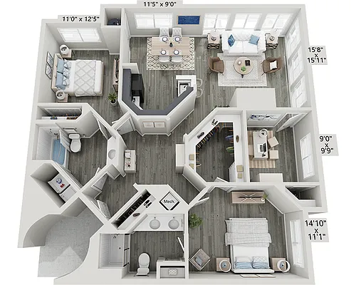 Floor plan Dulaney (B2HD)