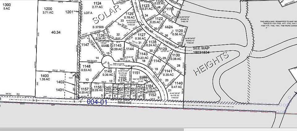 Lot 1156, on ridgeline