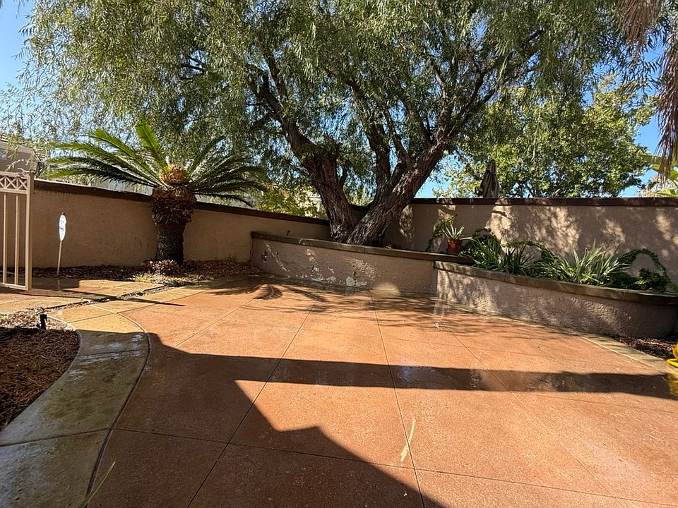 Patio accessible from front door