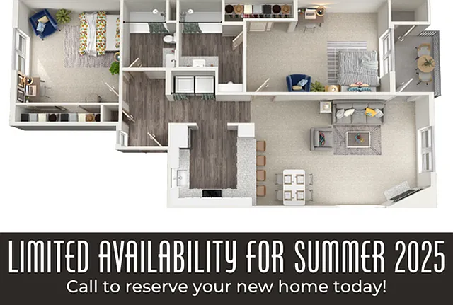 Our 2 Bedroom homes are filling fast for Summer move-ins. Our 2 Bedroom homes are filling fast for Summer move-ins.