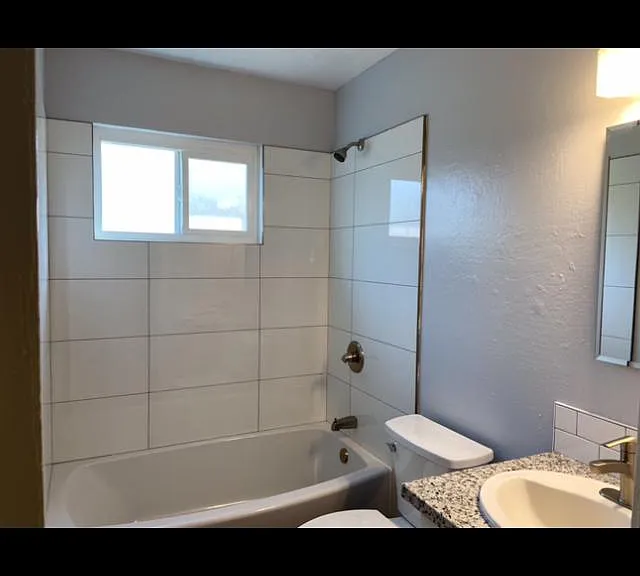 Bright & shiny updated bathroom.