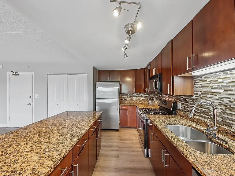 Modern kitchen with sleek granite