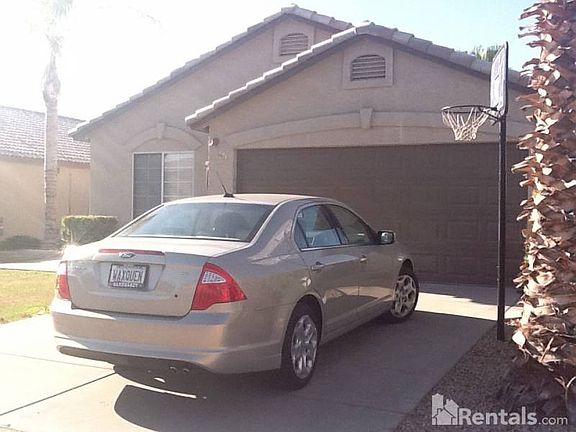 Front & basketball hoop in