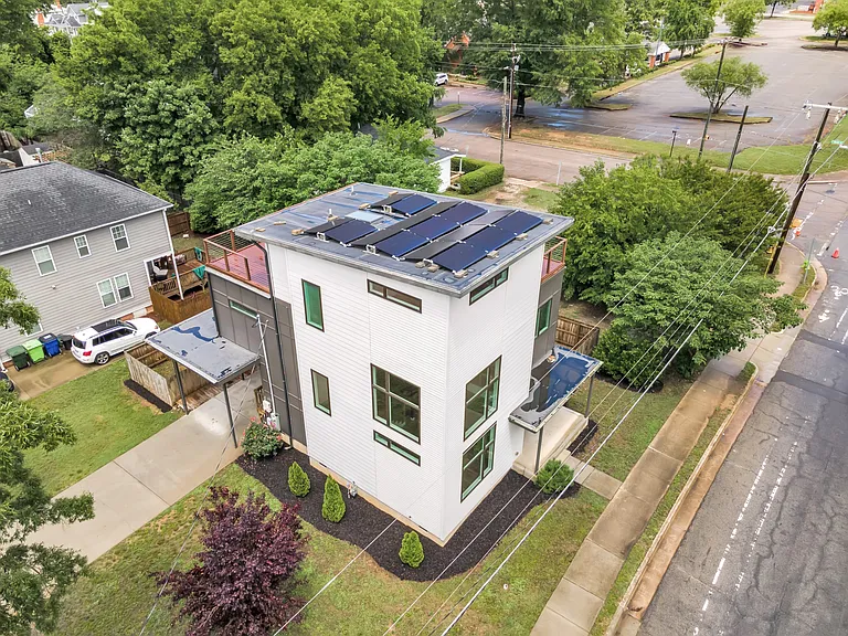 Rooftop solar panels. Reduces energy bill!