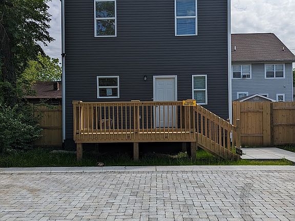 Rear view from alley