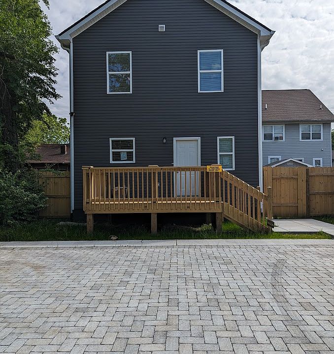 Rear view from alley