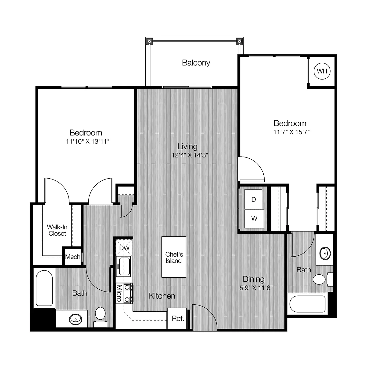 Floor plan 2H2
