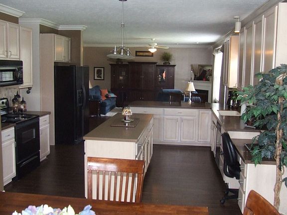 Kitchen with family room