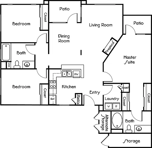 Floor plan The Foursquare