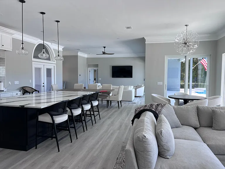 Living kitchen area view