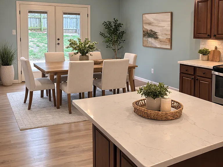 Virtually Staged Eat-In Kitchen