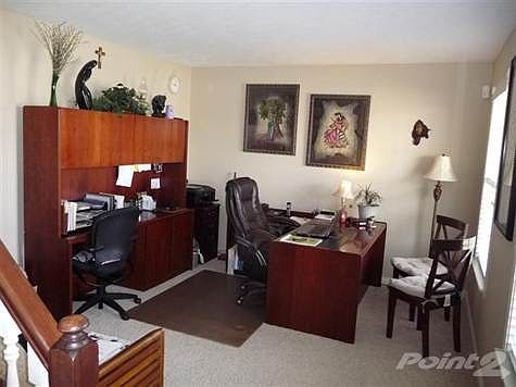 Home office area. The flexible floor plan offers several po