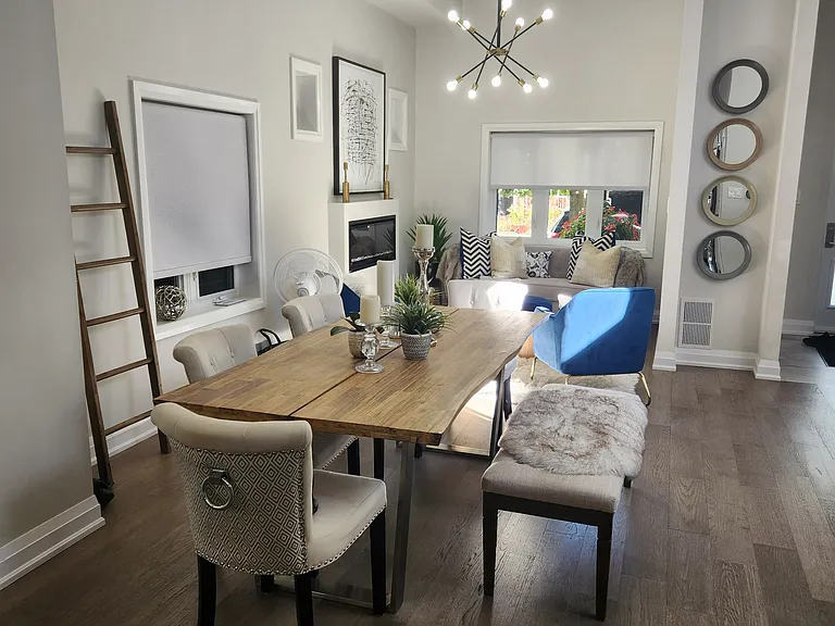 Shared Dining and Living Area