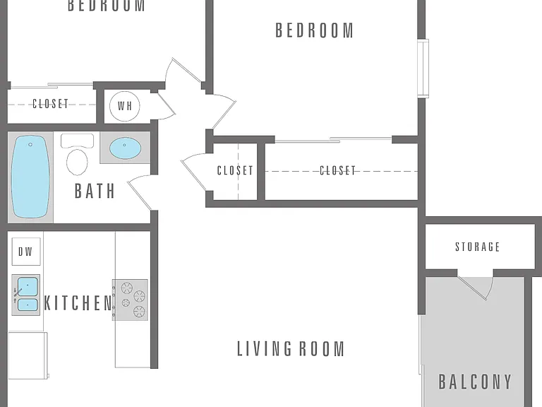 2 Bed 1 Bath 816 sqft 2 Bed 1 Bath 816 sqft