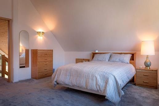 (*old photo) - Master Bedroom, There is a new Luxury King Hybrid mattress with an adjustable base. 3 new white tall dressers (not shown).