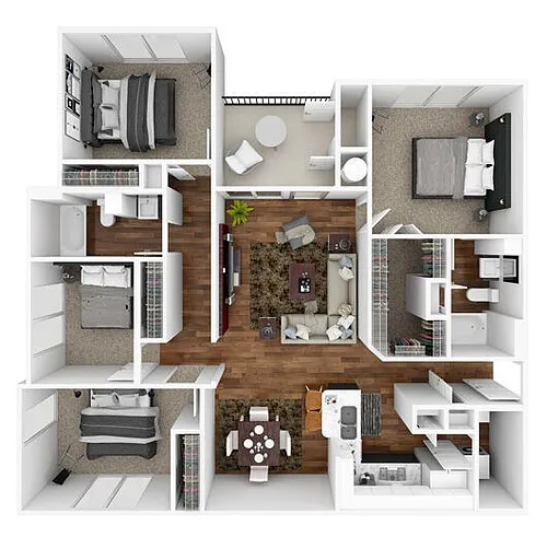 Floor plan 4 Bedroom