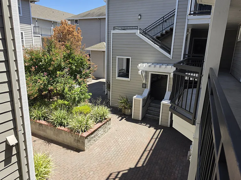 court yard from 2nd level walkway