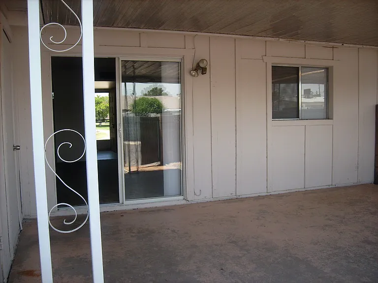 private covered patio
