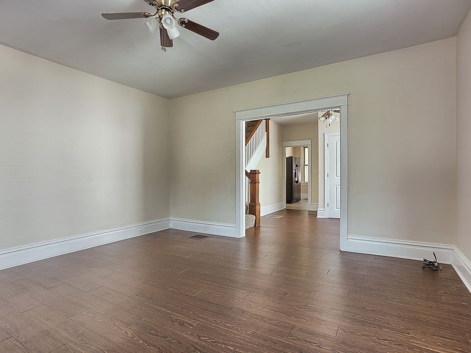 Spacious Living Room with beautiful trim