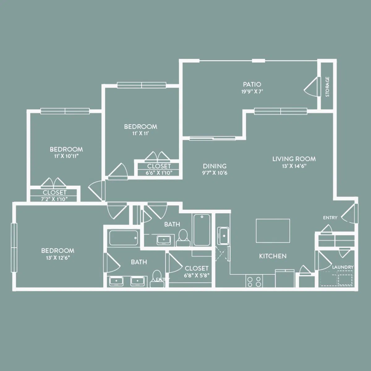 Floor plan C1 Seguin