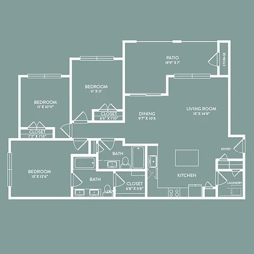 Floor plan C1 Seguin