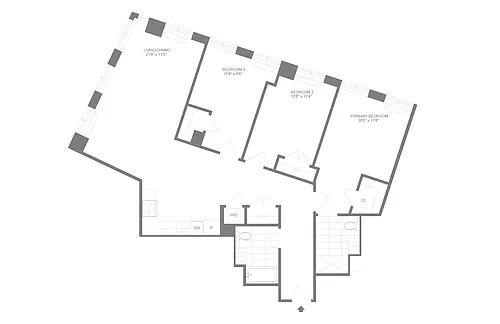 Floor plan D3.2 | 3 Bed | 2 Bath