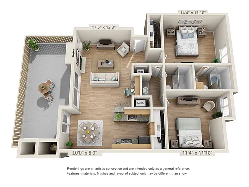 Floor plan Two Bedroom G