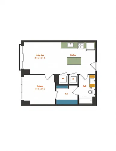 Floor plan 1E-1