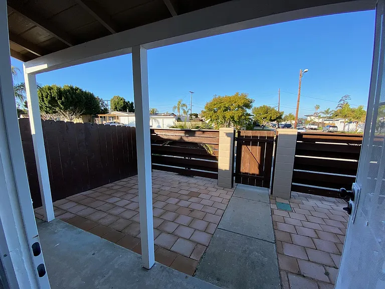 Patio and entrance