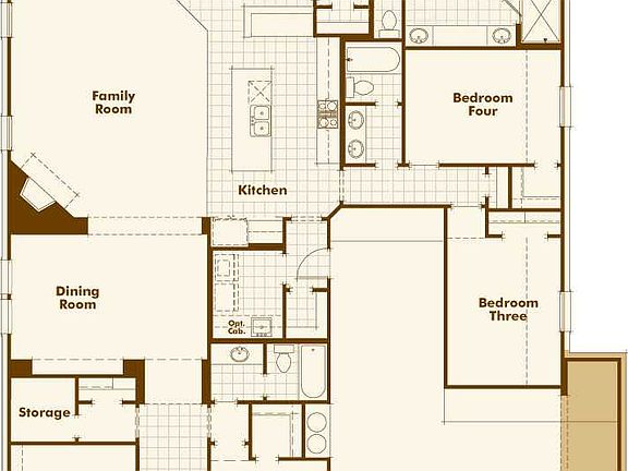 3.5 Car Garage Tandem
