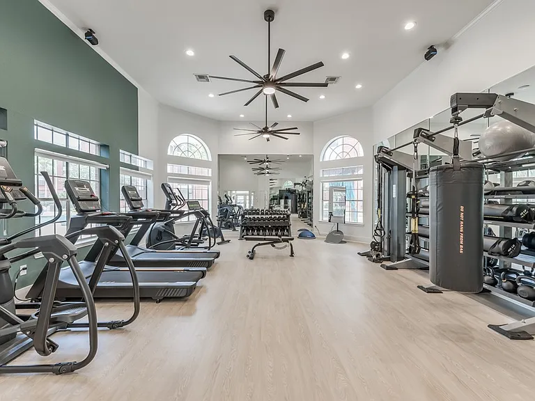 Newly Renovated fitness center with cardio and free weights