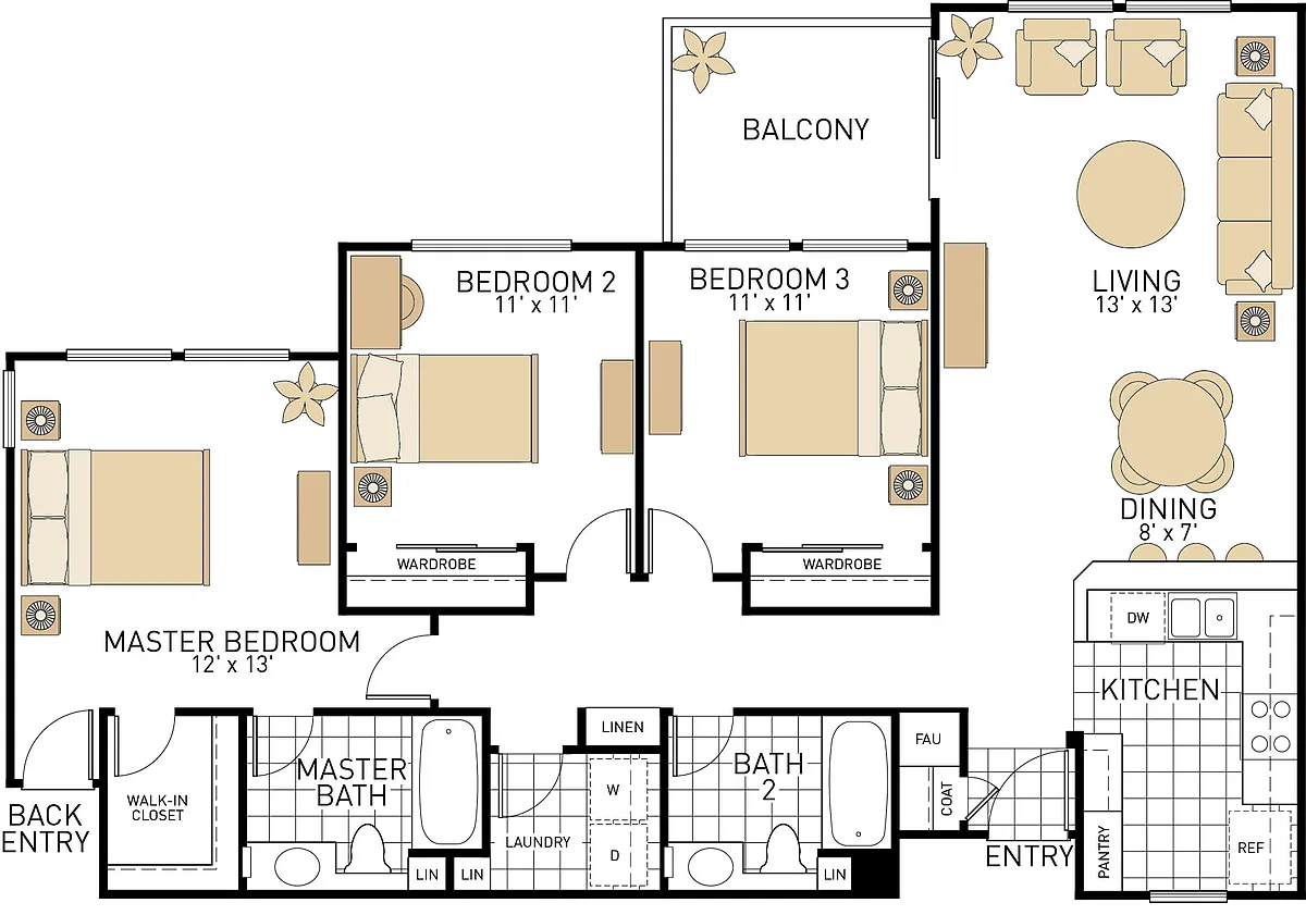 Floor plan Plan F