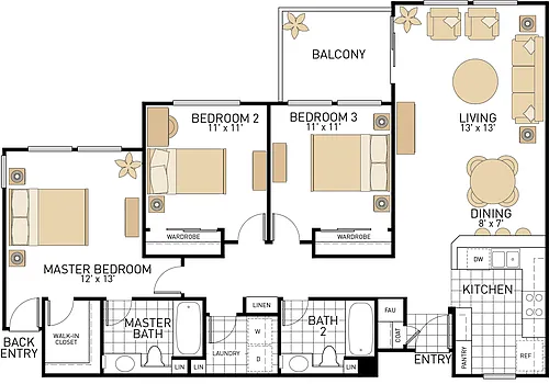 Floor plan Plan F