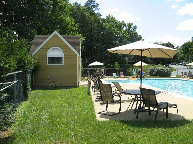 gated community pool; locked and secure