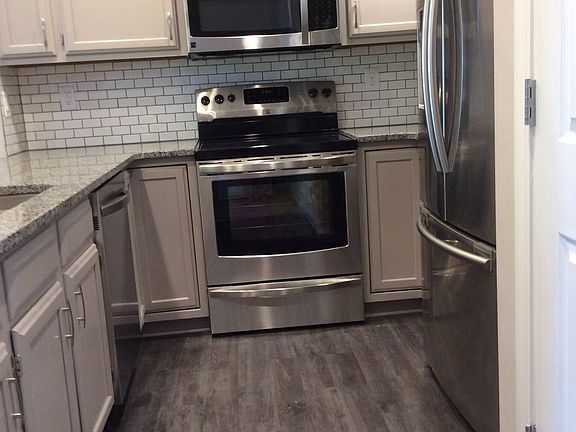 Subway tile backsplash