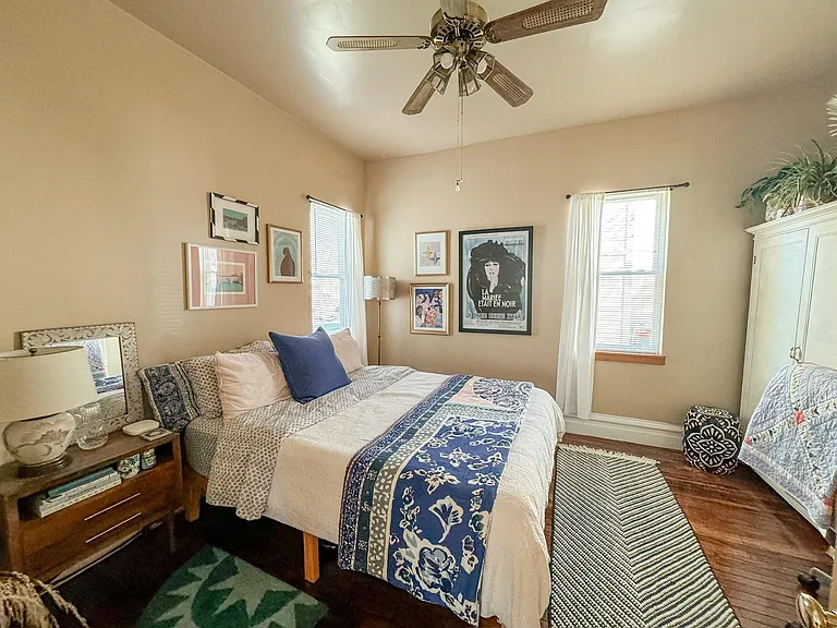 Master bedroom shown when home is occupied.