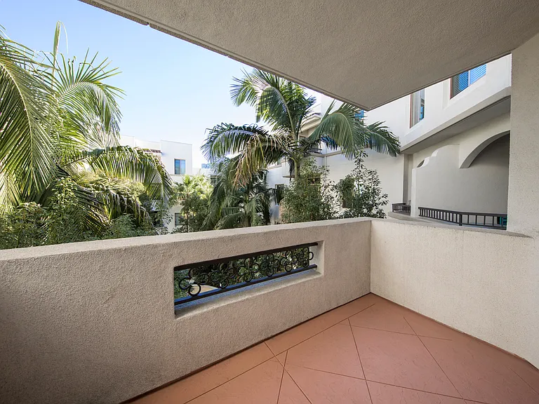 Large private patio
